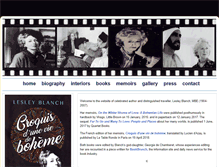 Tablet Screenshot of lesleyblanch.com